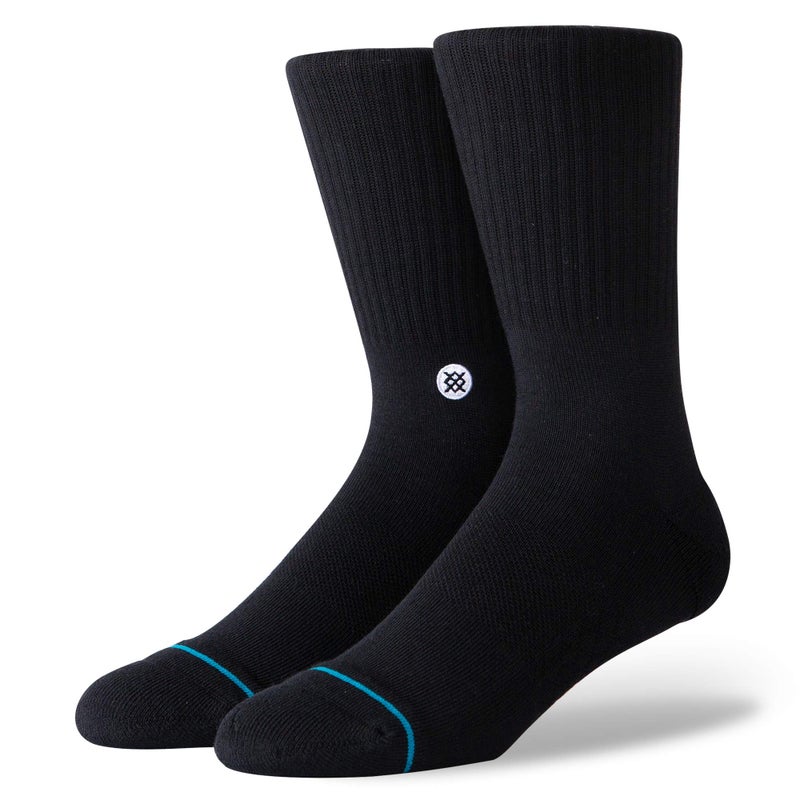 Stance Icon Crew Socks 3-Pack for Men and Women, Cotton Blend and Cushioning Arch Support, Multicolor, Medium - Image 2